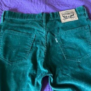 Levi’s 511 Green Corduroy 34 X 30